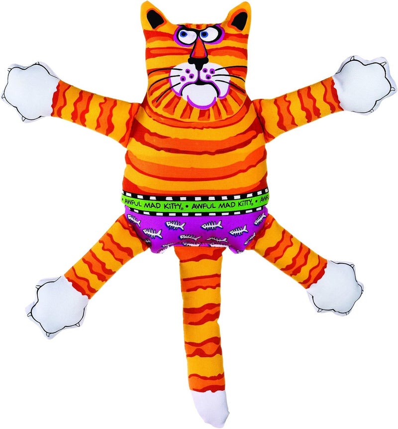 Petmate Fat Cat Classic Terrible Nasty Scaries Plush Toy for Dogs - Image 1